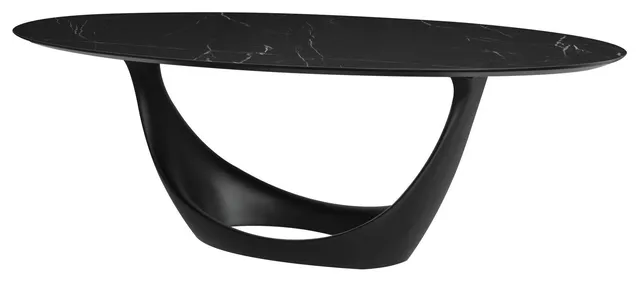 Montana Black Ceramic Dining Table, HGNE275