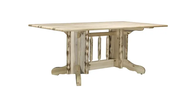 Montana Collection Double Pedestal Dining Table, Ready to Finish