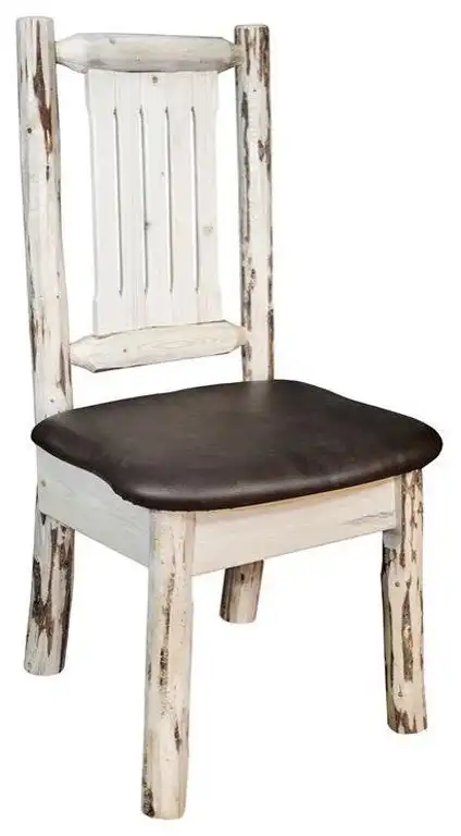 Montana Woodworks Handcrafted Transitional Wood Side Chair in Natural
