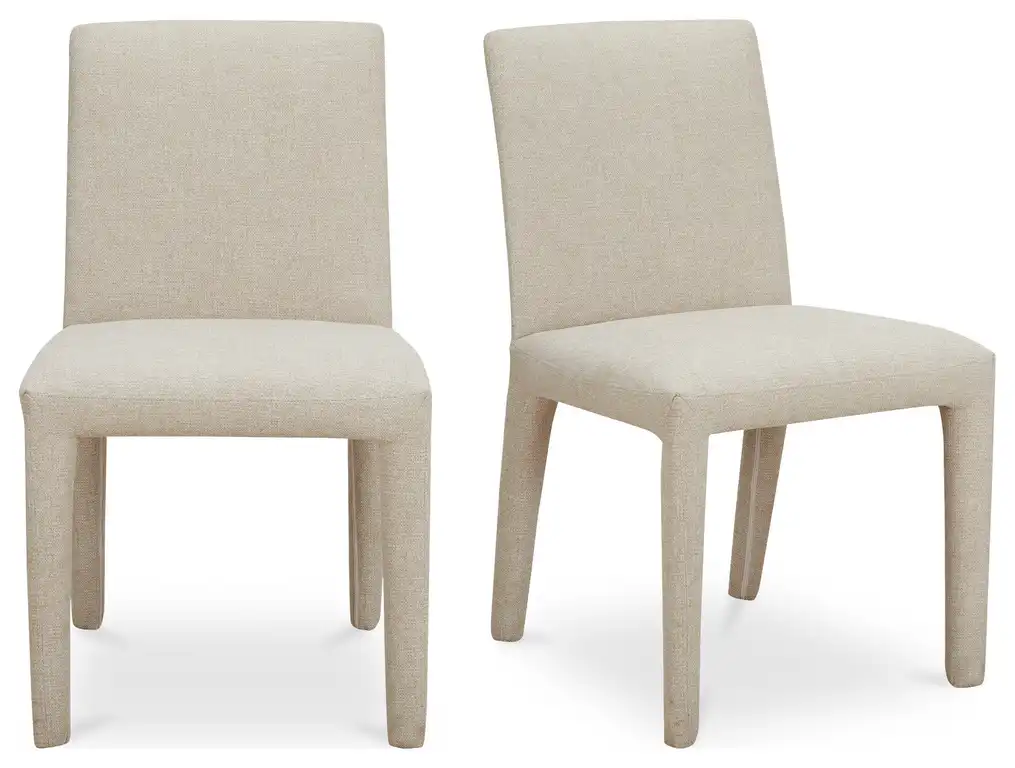 Monte Beige Upholstery Dining Chair Beige - Set Of Two