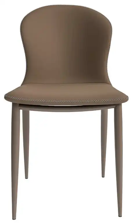Mosaic Collection Modern Dining Chair in Light Brown Fabric