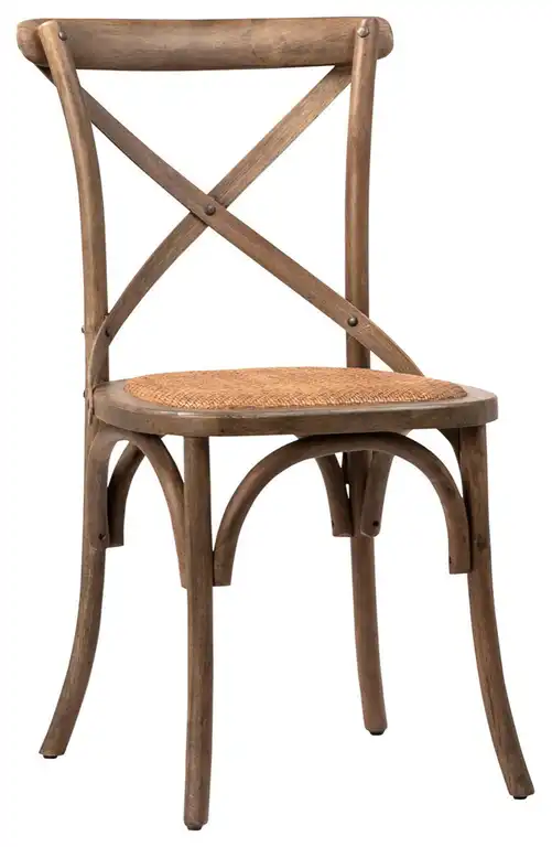 Natural Oak & Rattan Dining Chair