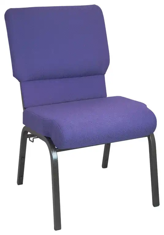 Navy Church Chairs 18.5"