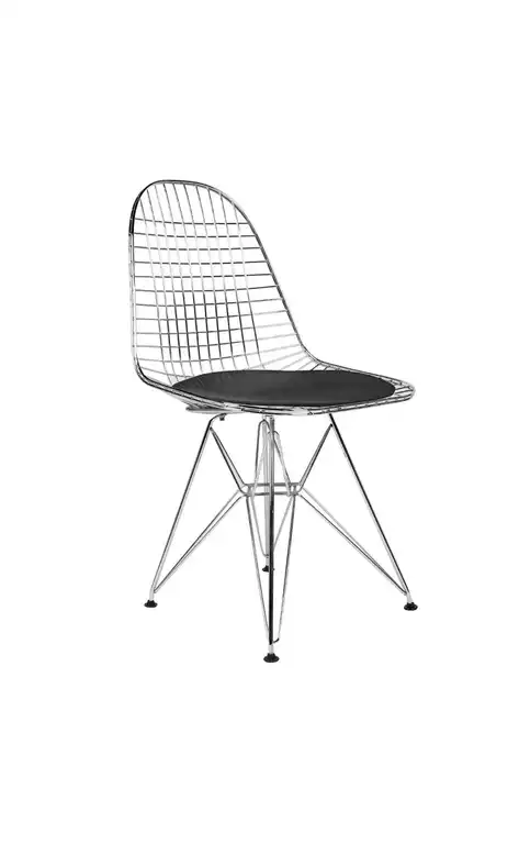 Nicer Furniture Set of 1 Black Wire Chairs
