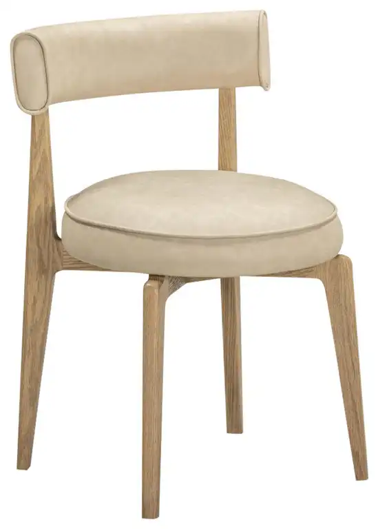 Nikita  Performance Vegan Leather Dining Chair, Taupe