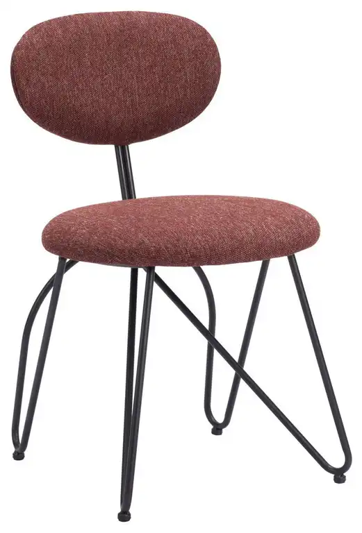 Novi Dining Chair, Set of 2, Maroon Brown