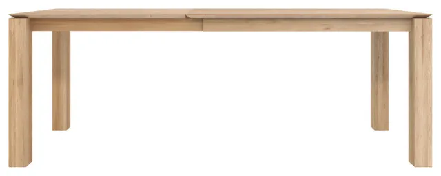 Oiled Oak Extendable Dining Table | OROA Slice, 63”w X 36”d X 30”h, Oak