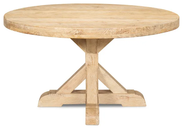 Oleski Round Dining Table Seats 6