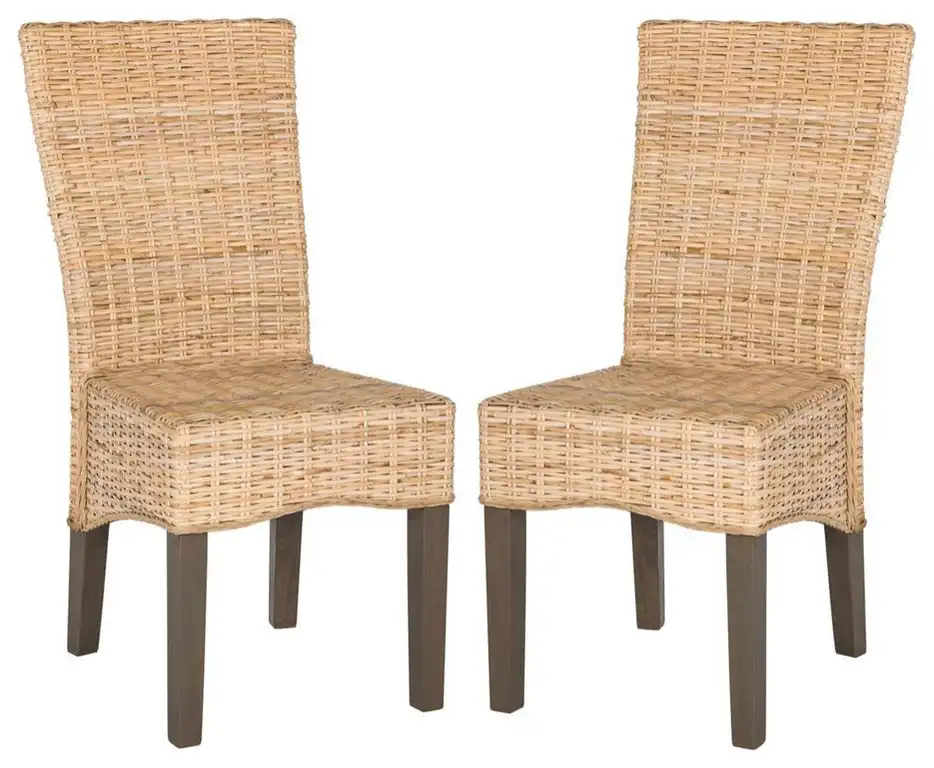 Ozias 19''H Wicker Dining Chair, Sea8014C-Set2