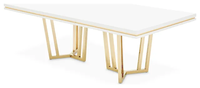 Palm Gate Rectangular Dining Table, Cloud White