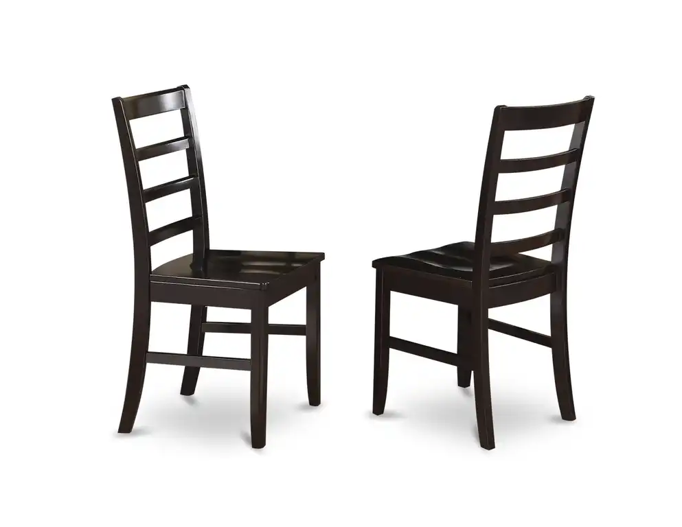 Parfait Stool Wood Seat With Lader Back, Set of 2