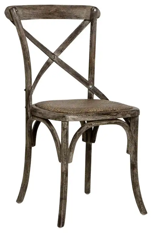 Parisienne Cafe Chair, Limed Charcoal