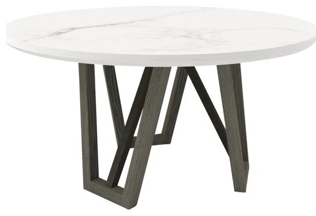 Parker House Pure Modern Dining 54" Round Table With Wood Base