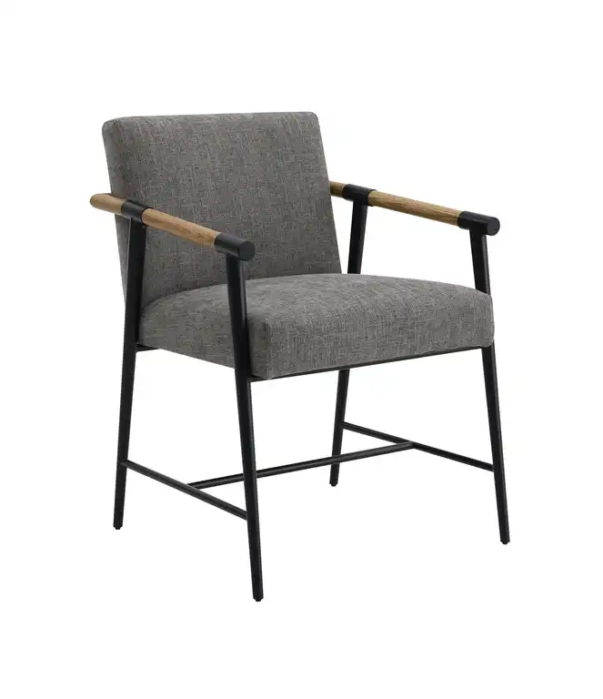 Parker Stain-Resistant Fabric Dining Chair, Gray