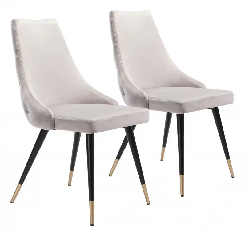 Piccolo Dining Chair, Set of 2 Gray