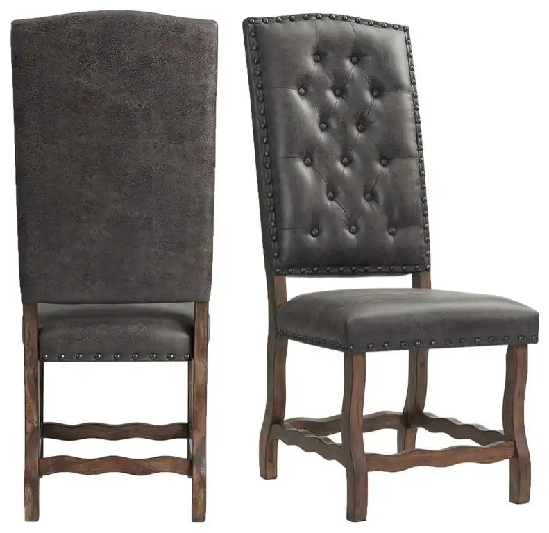 Picket House Furnishings Hayward Tufted Tall Back Side Chair Set