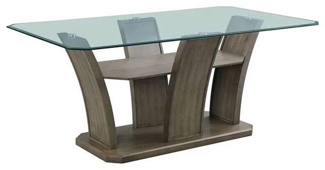 Picket House Furnishings Simms Rectangular Dining Table in Grey