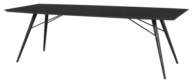 Piper Ebonized Wood Dining Table, HGSR721
