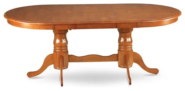 Plainville Table With 18" Butterfly Leaf, Saddle Brown