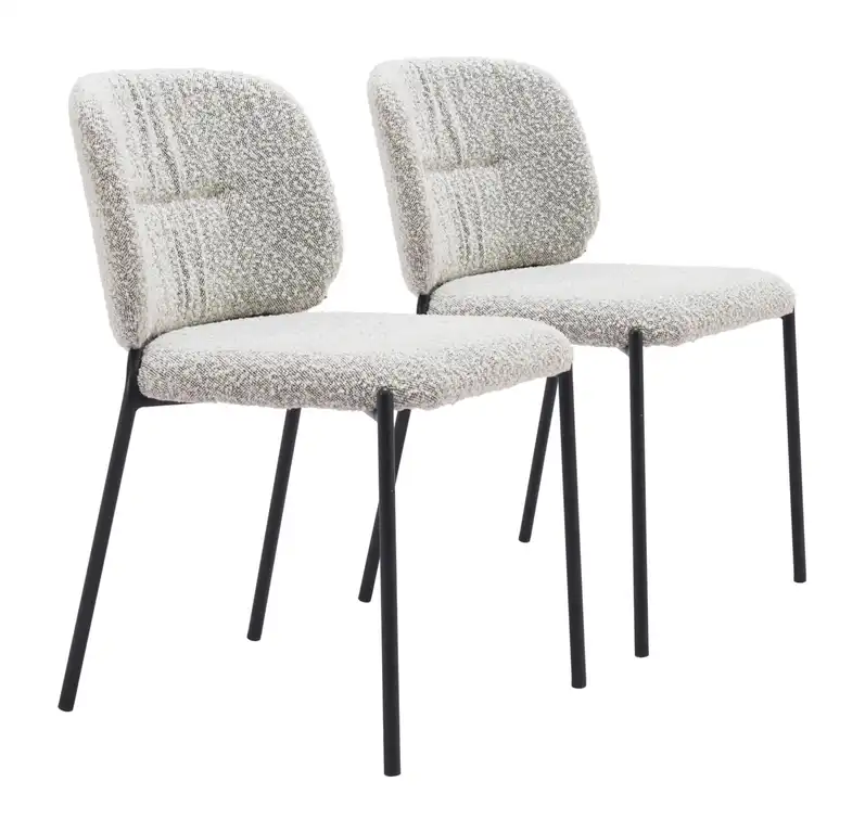 Plat Dining Chair, Set of 2, Gray