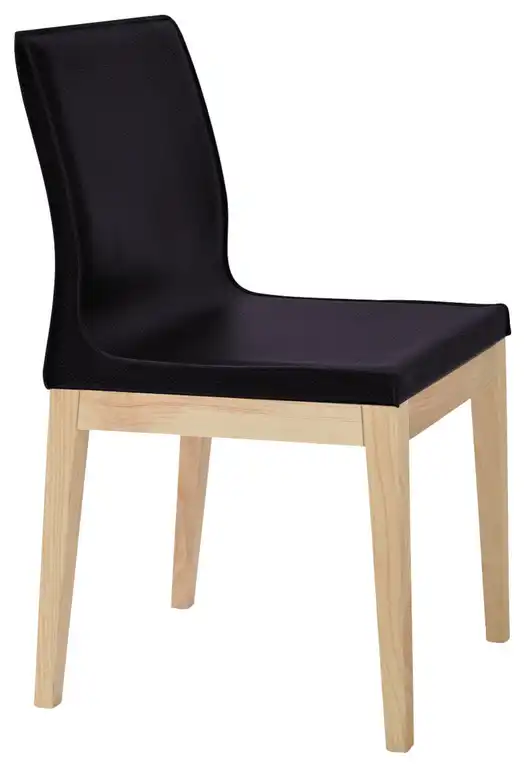 Polo Wood Chair, American Natural Ash Base, Black Ppm