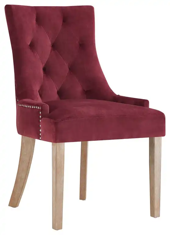 Pose Performance Velvet Dining Chair, Maroon