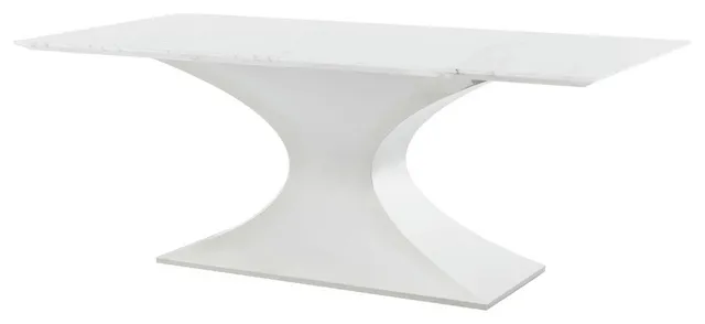 Praetorian White Stone Dining Table, HGNA562