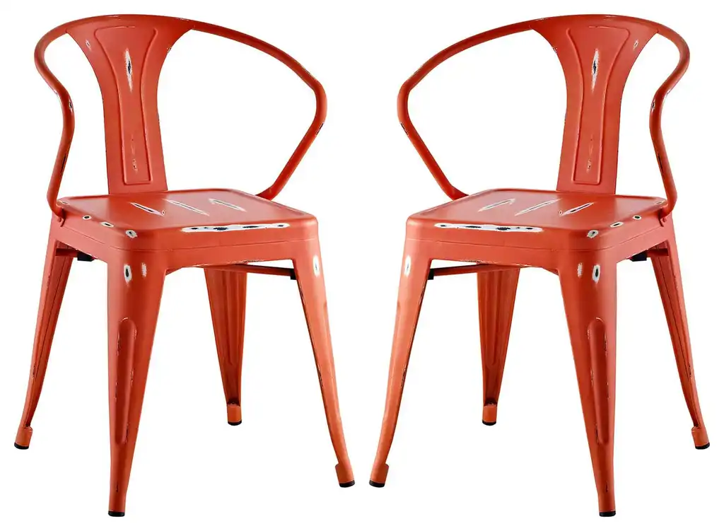 Promenade Dining Chair Set of 2, Red