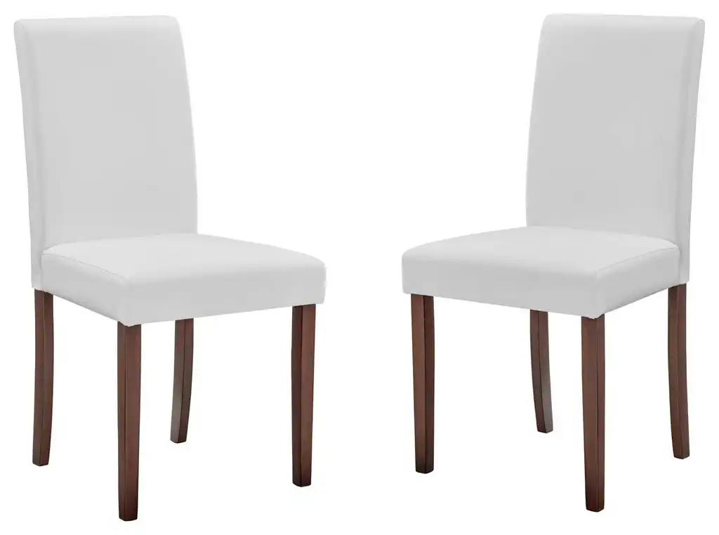 Prosper Faux Leather Dining Side Chair Set of 2 EEI-3617-WHI