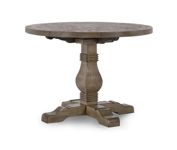 Quincy 42 inch Round Dining Table Desert Gray by Kosas Home