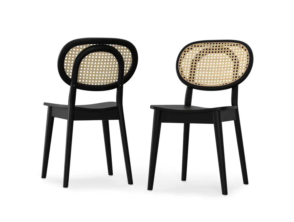 Rachel Dining Chair (Set of 2) in Black