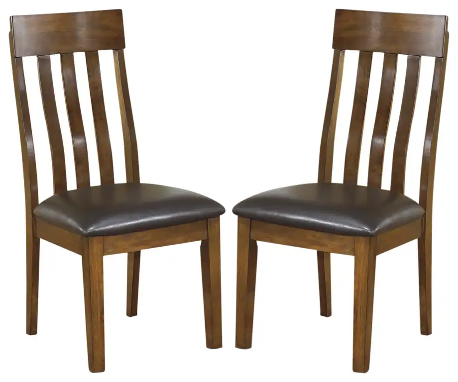 Ralene Upholstered Side Chair in Medium Brown (Set of 2) D594-01