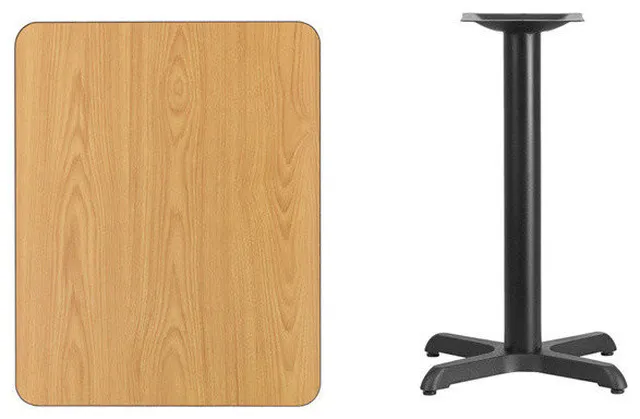 Rectangular Natural Table Top XU-NATTB-2430-T2222-GG