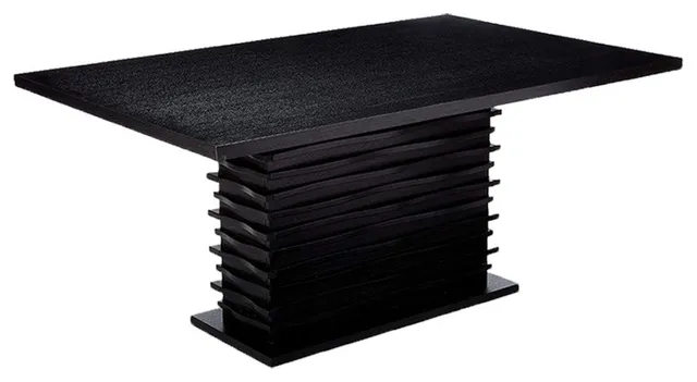 Rectangular Wood Dining Table, Black