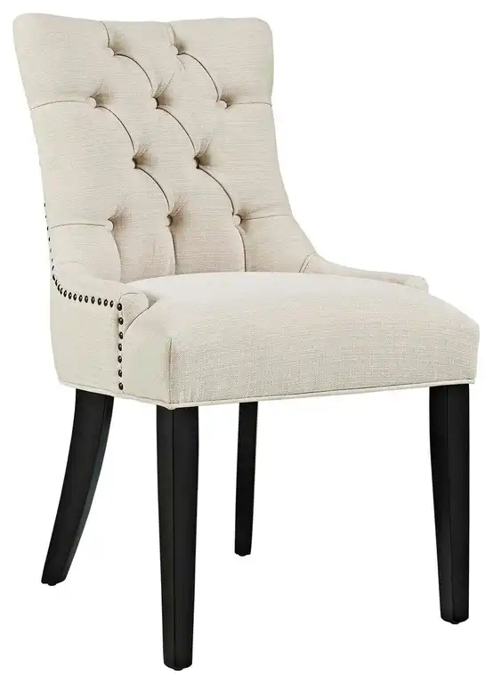 Regant Upholstered Fabric Dining Chair, Beige