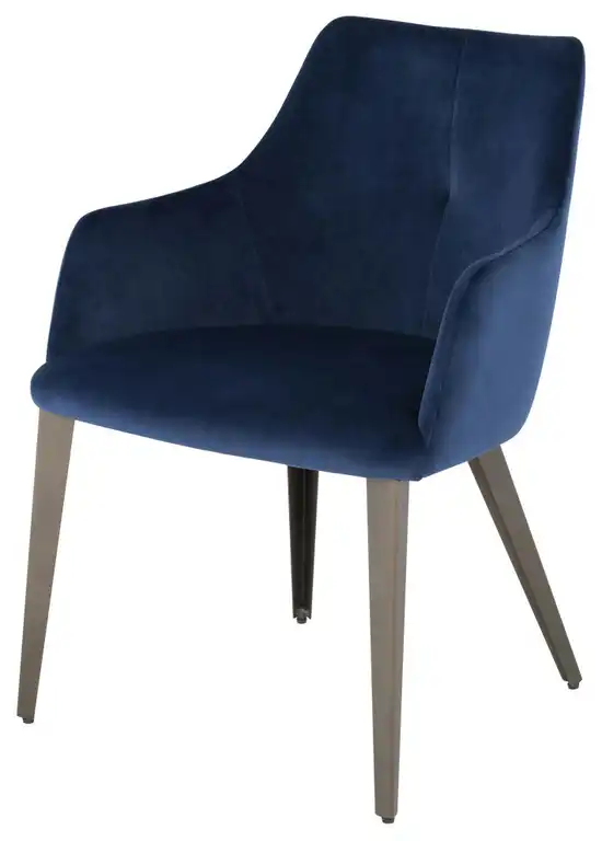 Renee Petrol Fabric Dining Chair