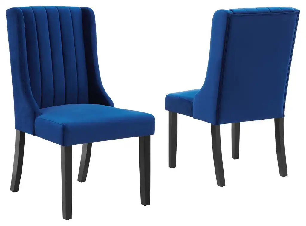 Renew Parsons Performance Velvet Dining Side Chairs - Set of 2 EEI-4244-NAV