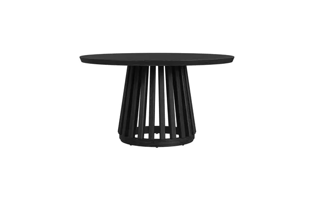 Round Dining Tablе Cеrusеd Black Finish Matеo