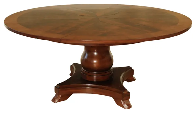 Round Mahogany Jupe Dining Table by Leighton Hall