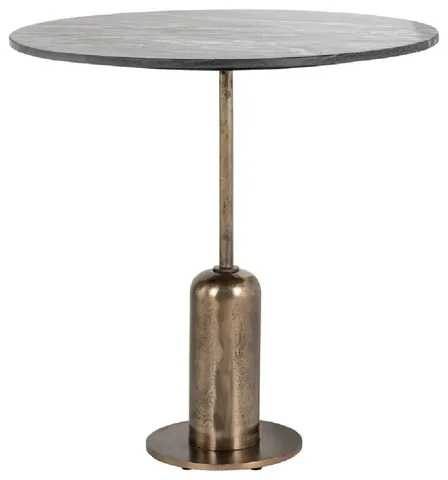 Round Marble Pedestal Dining Table, OROA Logan