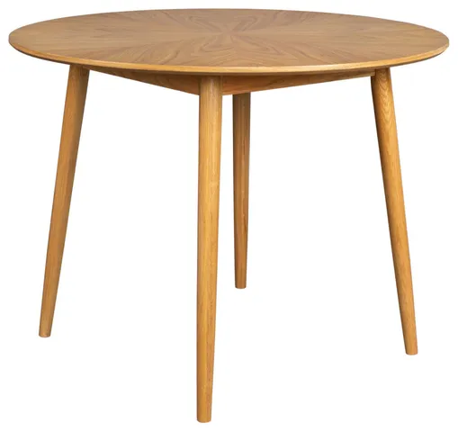 Round Natural Wood Dining Table | DF Fabio, Medium