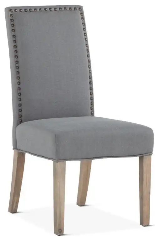 Rustic Wood Grain Dining Chairs - Set of 2, Belen Kox