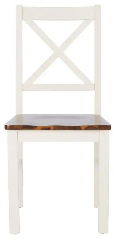 Safavieh Akash Dining Chair, White/Natural