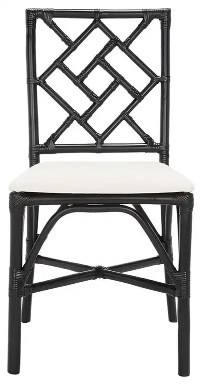 Safavieh Bhumi Accent Chair, Set of 2, White/Black