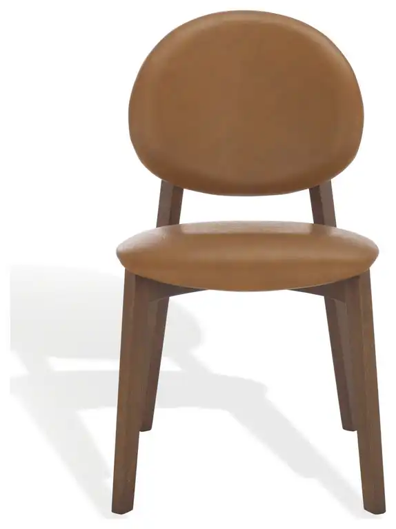 Safavieh Couture Kayleen Wood Dining Chair, Walnut/Brown