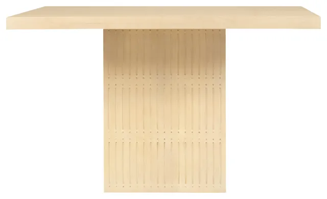 Sampson 60" Square Dining Table in Contemporary Aged Natural on Solid Wood