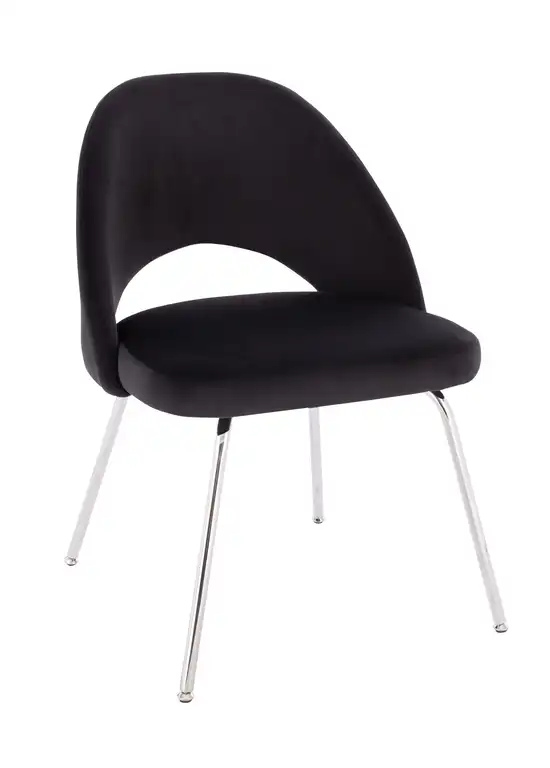 Sand Velvet Chair (Set Of 4), Black