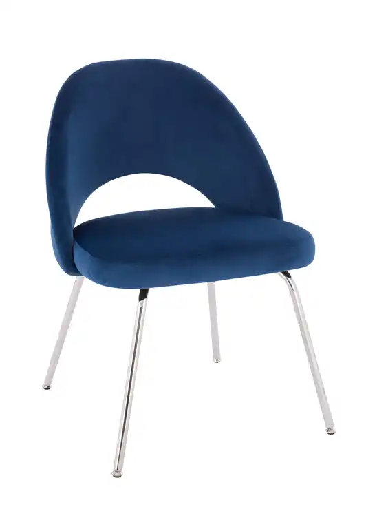 Sand Velvet Chair, Set of 4, Blue
