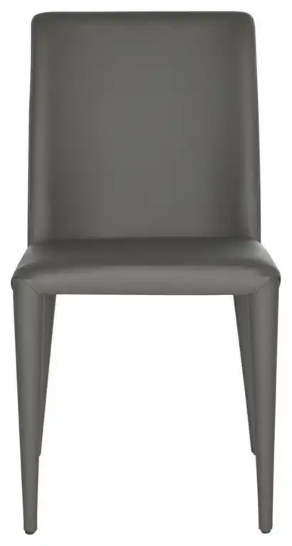 Sanders 18'' Leather Side Chair set of 2 Grey