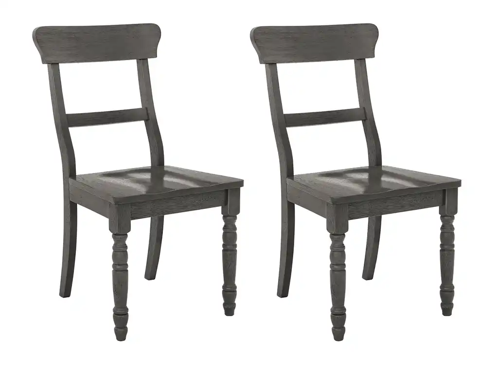 Savannah Court Set of 2 Dining Chairs, Gray